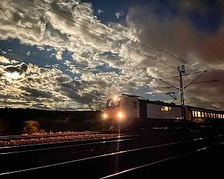 Der ALPEN-SYLT Nachtexpress auf der Strecke